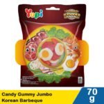 yupi candy gummy jumbo korean barbeque 70g