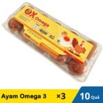 【Kombo 3 Pack】Telur Ayam Omega 3 (10 Butir) x3